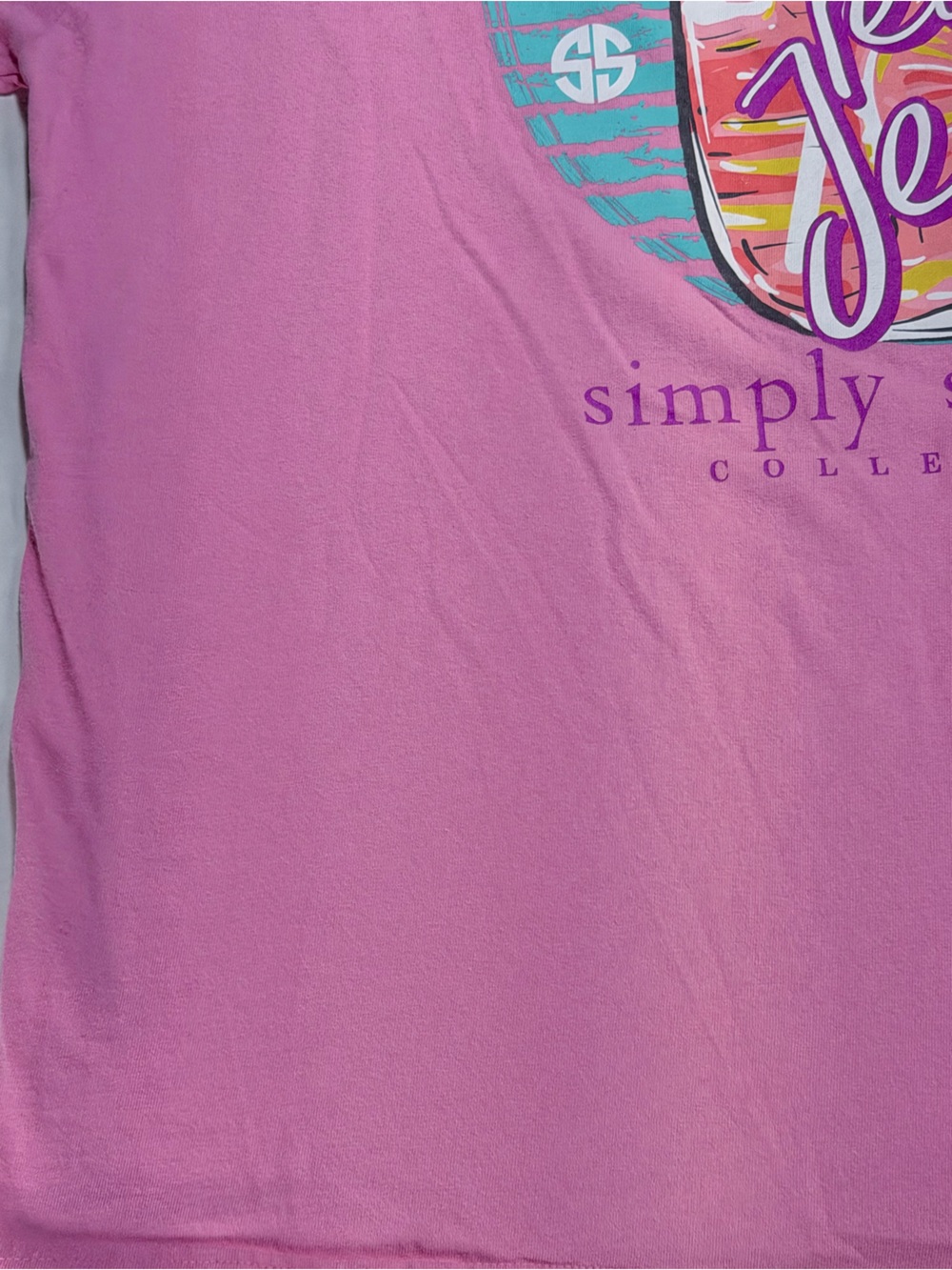 Simply Southern Pink Sweet Tea & Jesus LS Graphic Tee XXL - Picture 13 of 15
